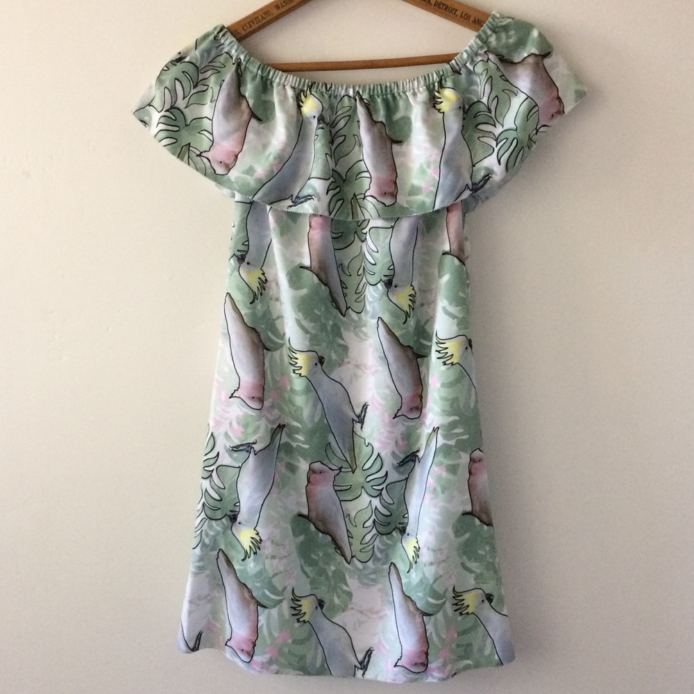 Off The Shoulder Tropical Dress